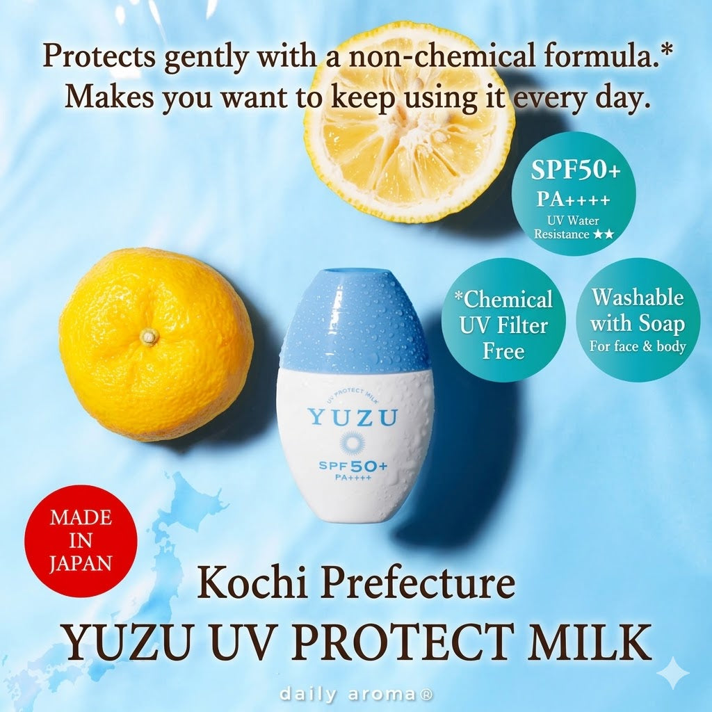 YUZU UV Protect Milk 30mL "SPF50+ PA++++" Yuzu Scent Sunscreen