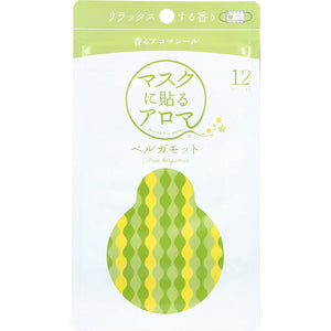 Aromatherapy scented stickers, bergamot, 12 sheets