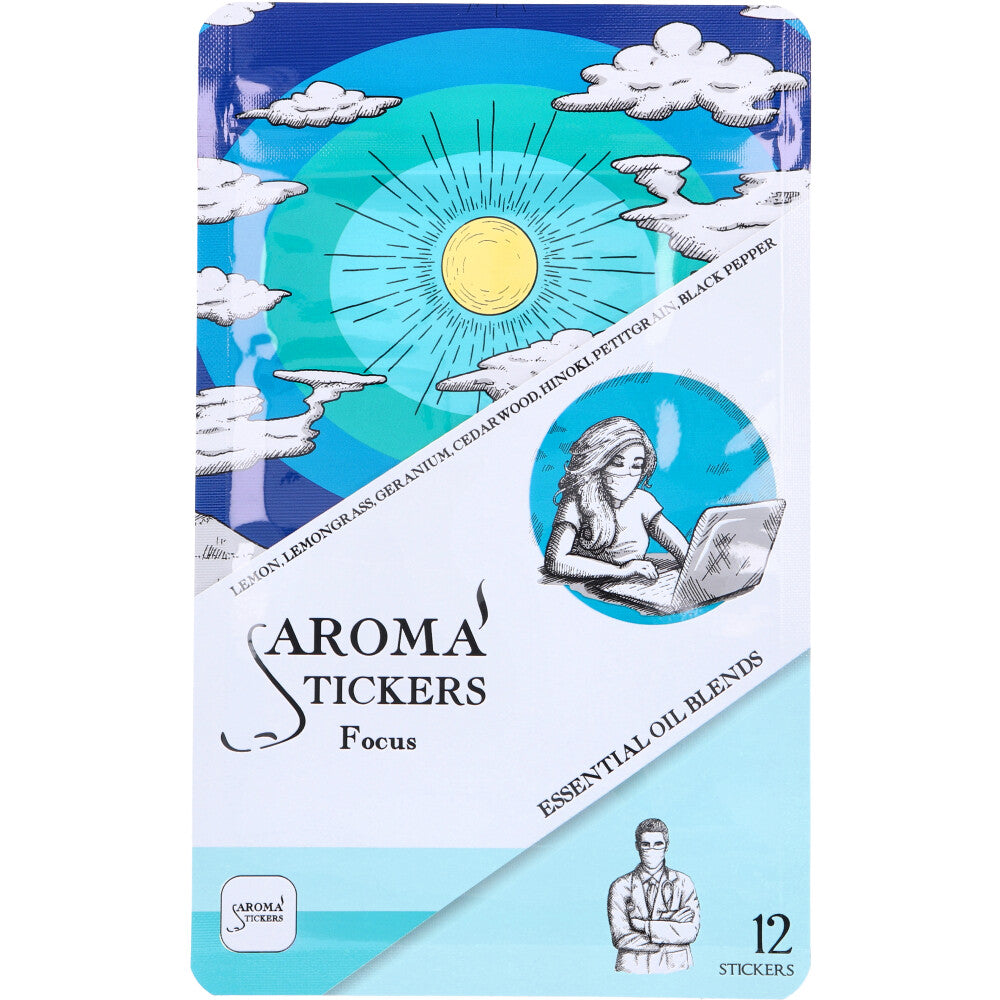 AROMA STICKERS Focus 12 Sheets