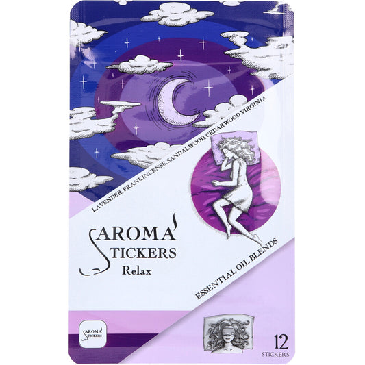 AROMA STICKERS Relax 12 Stickers