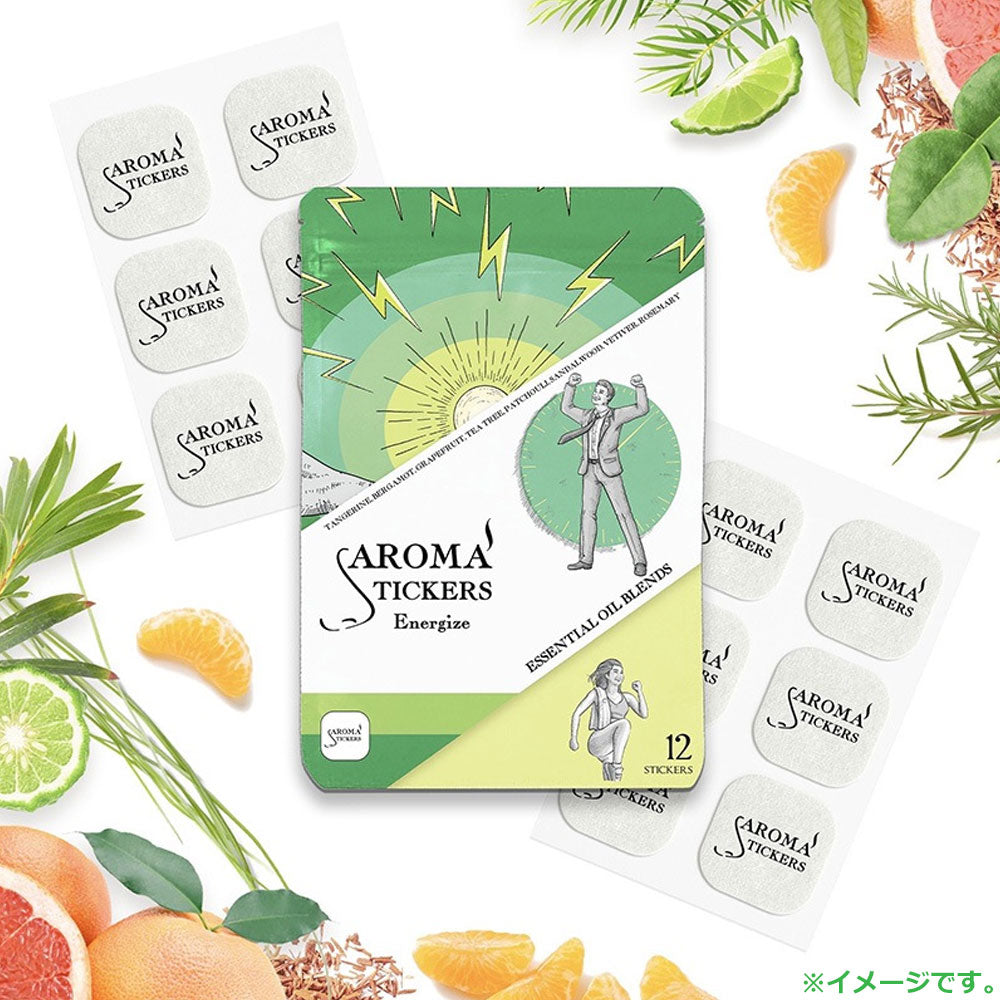 AROMA STICKERS Energize 12 Stickers