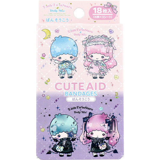 Little Twin Stars DMX CUTE AID Bandages, 18 count