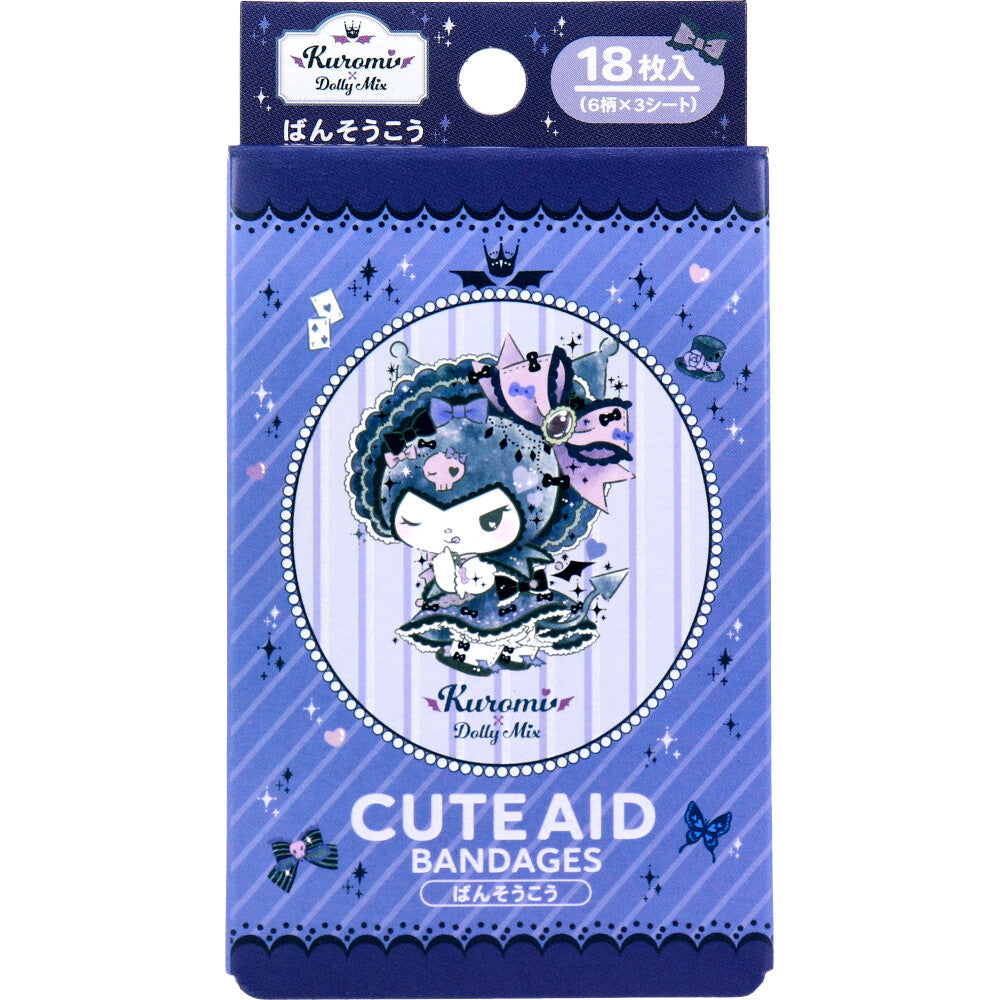 Kuromi DMX CUTE AID Bandages, 18 count