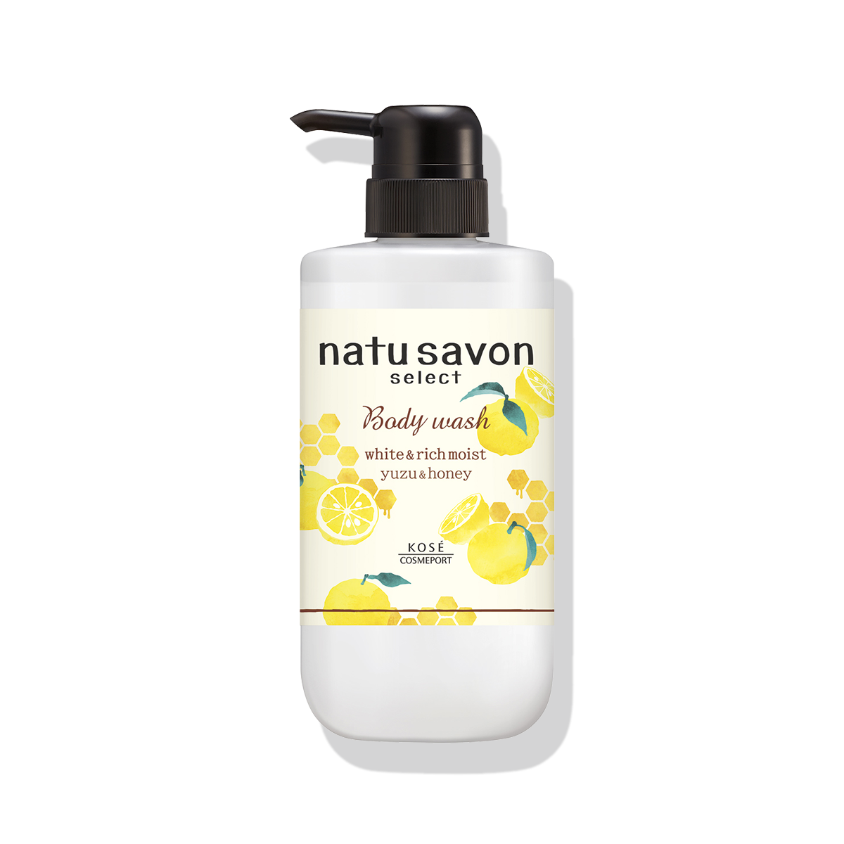 Softymo Natu Soap Select White Body Wash, Rich Moist, Yuzu & Honey