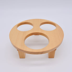 Hinoki Bathtub Beer Holder Set